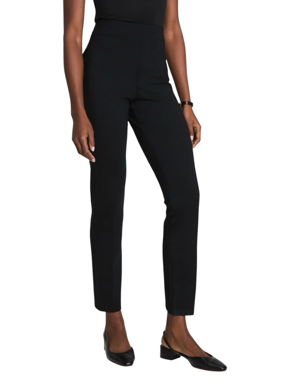SPANX Ponte Slim Straight Pants Black Women’s XL Supersmooth PerfectFit
